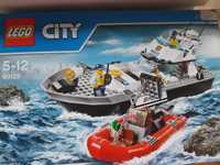 Kompletny zestaw klocków LEGO 60129 policyjna łodź patrolowa