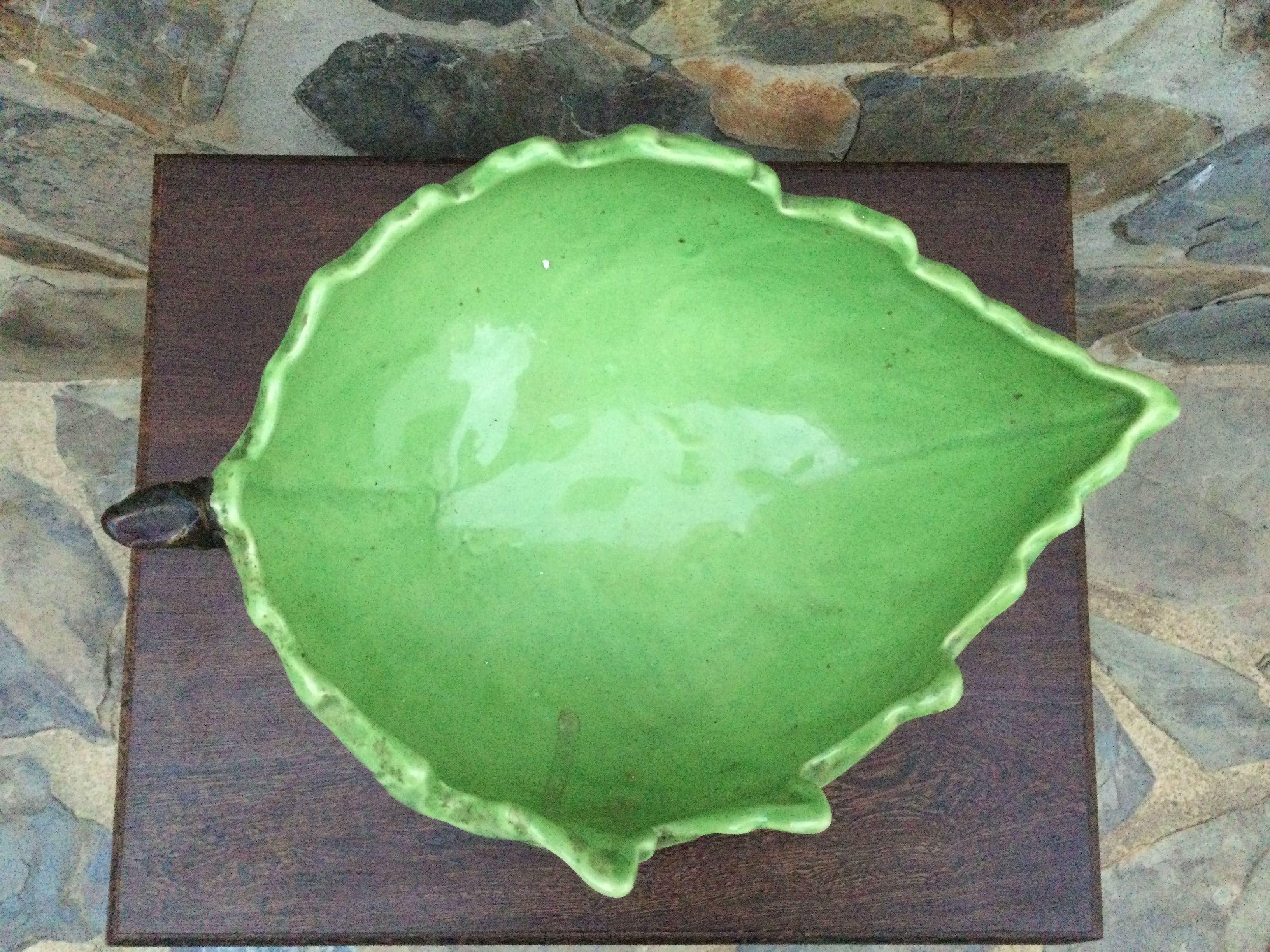 Grande Cachepôt Couve Cerâmica Chinesa Séc XIX 36 cm
