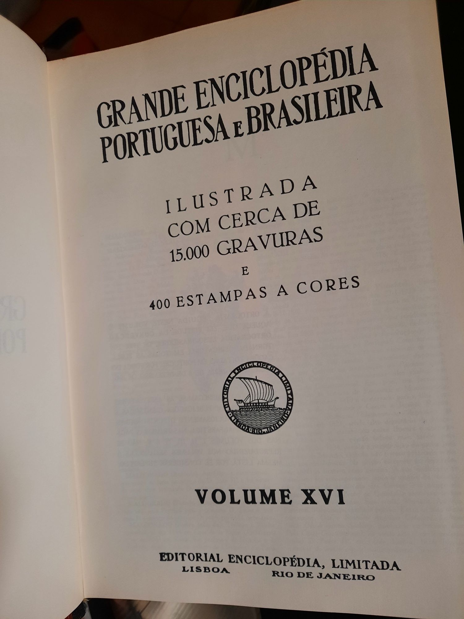 Grande Enciclopédia Portuguesa e Brasileira. Muito bom estado.