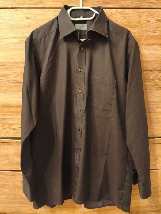 Czarna koszula męska z długim rękawem Christian Berg XXL