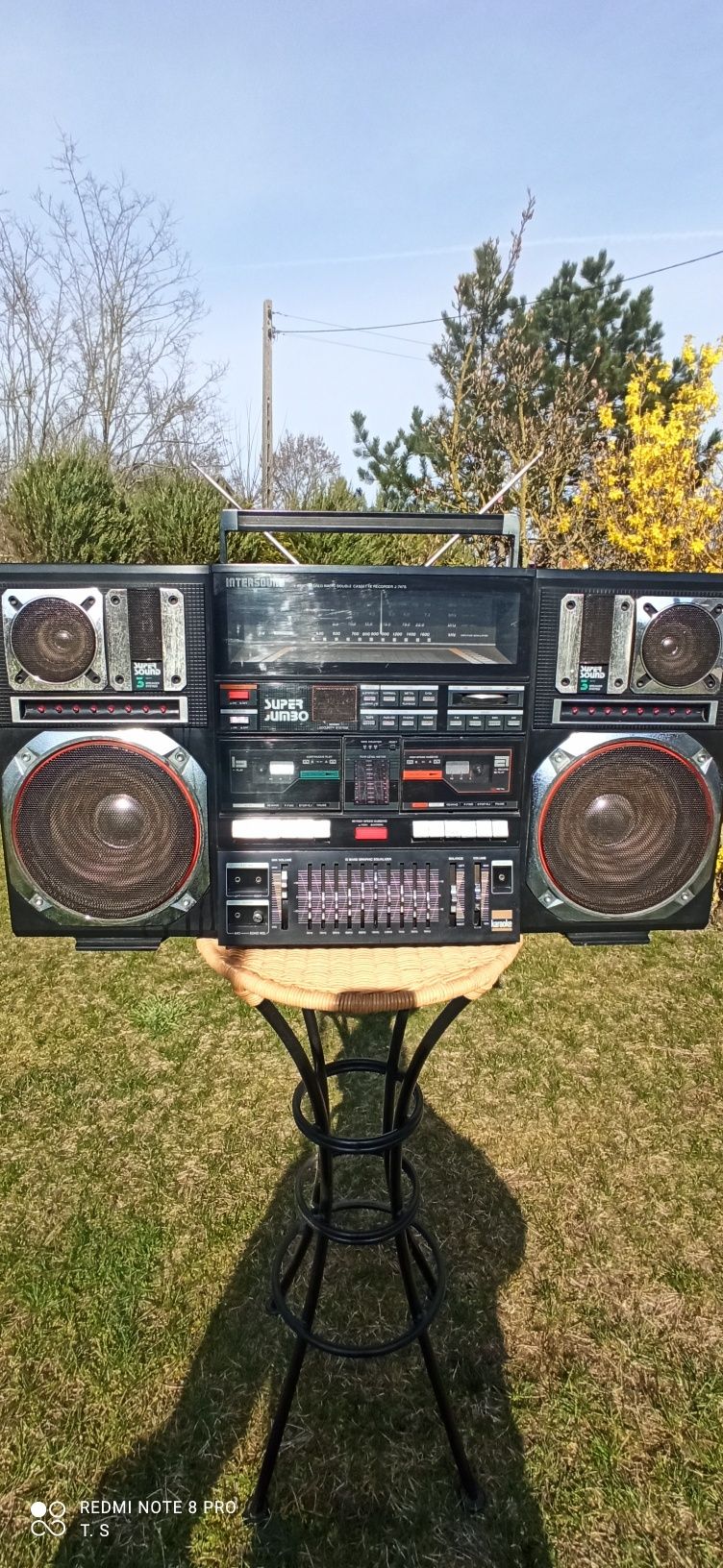 INTERSOUND  Super Jumbo J-747S Ghetto Blaster