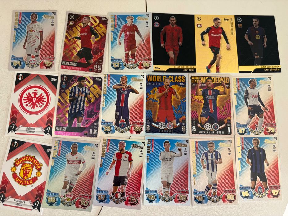 Cartas Match attax