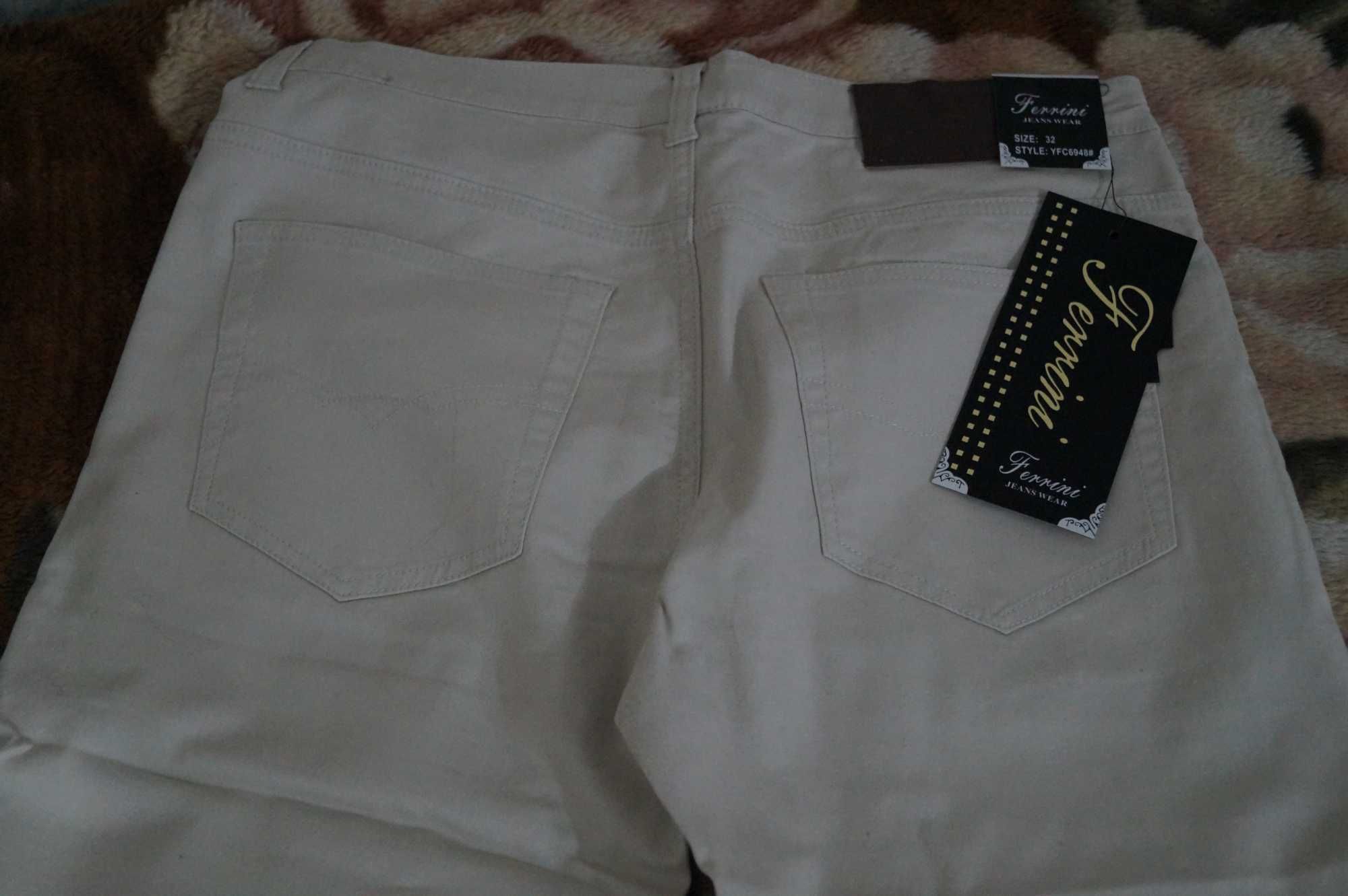 Чоловічі білі джинси Ferinni(32)YFC6948#