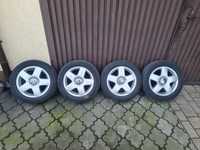 Koła Felgi 15cali 5x100 z oponami 195/55/15 vw polo fabia ibiza