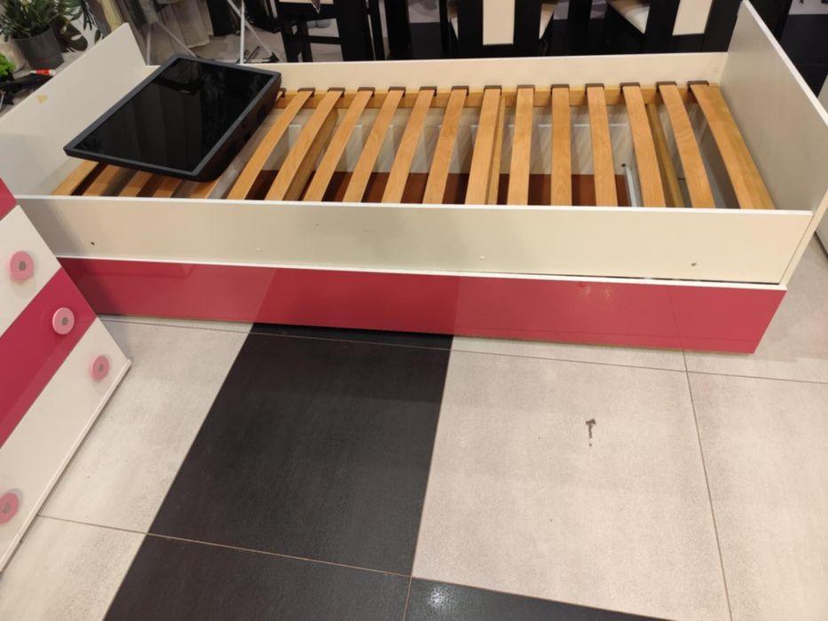 Meble dziecięce dla dziewczynki biało różowe