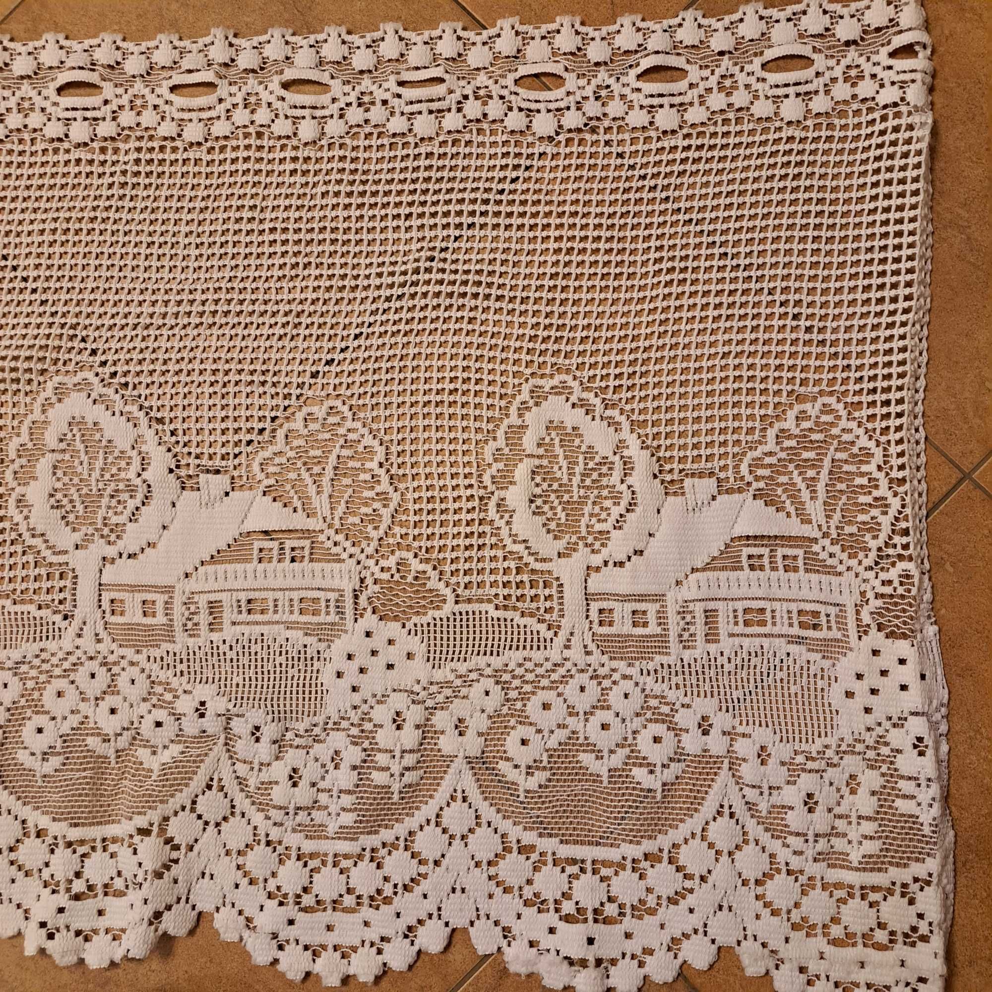 Firany francuskie żakardowe