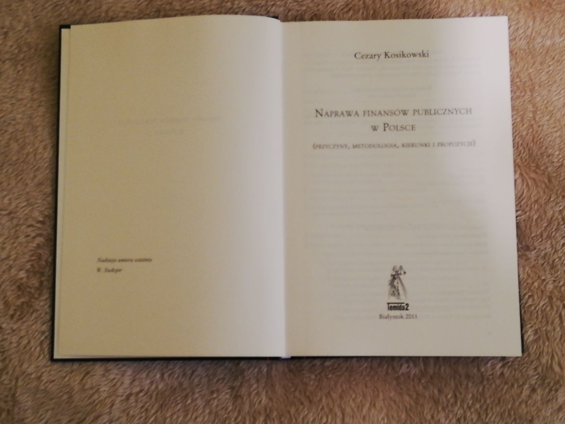 Podręcznik Naprawa finansów publicznych w Polsce Cezary Kosikowski