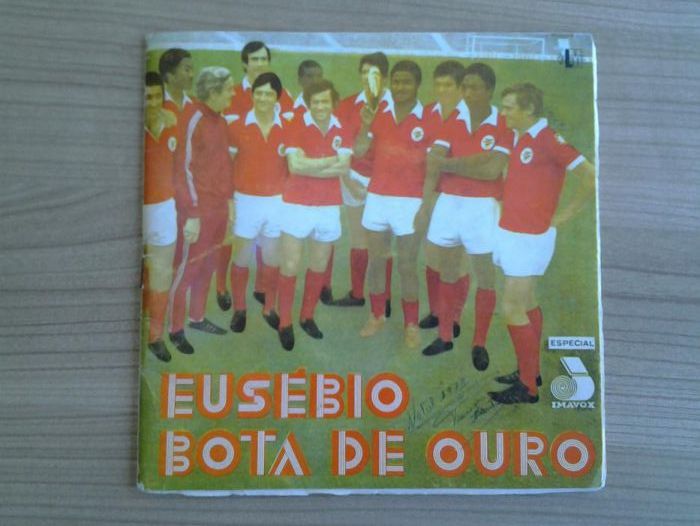 Disco de vinil "Eusebio Bota de Ouro" musicas do Benfica