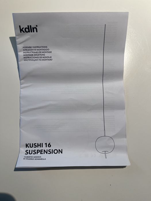 KDLN Kushi 16 - lampa wisząca - Ø 16 Cm!- NOWA!!!