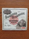 Banknot Szwecja 100 Koron 1957 Sveriges Riksbank  , P48 , King Gustaw