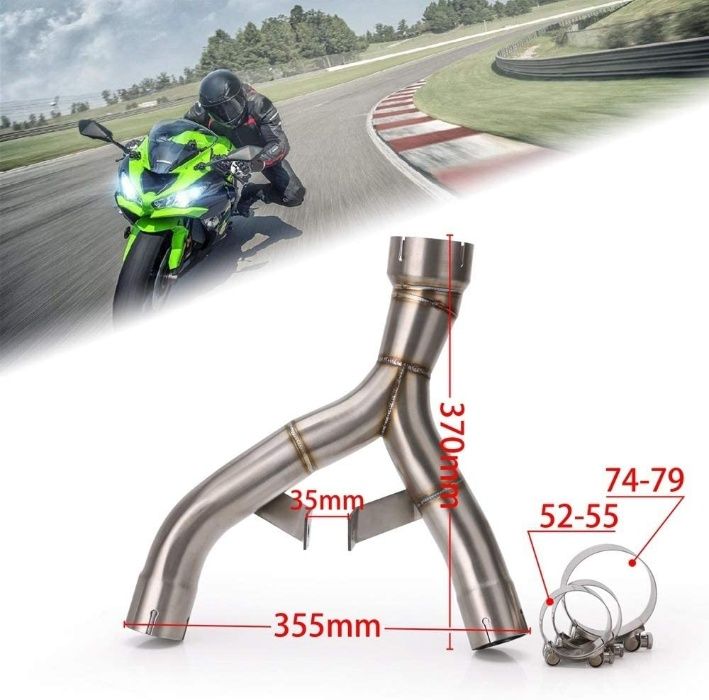 Wydech Tłumik Sportowy Kawasaki Z1000 Z1000SX 10-18r Decat Slip-ON