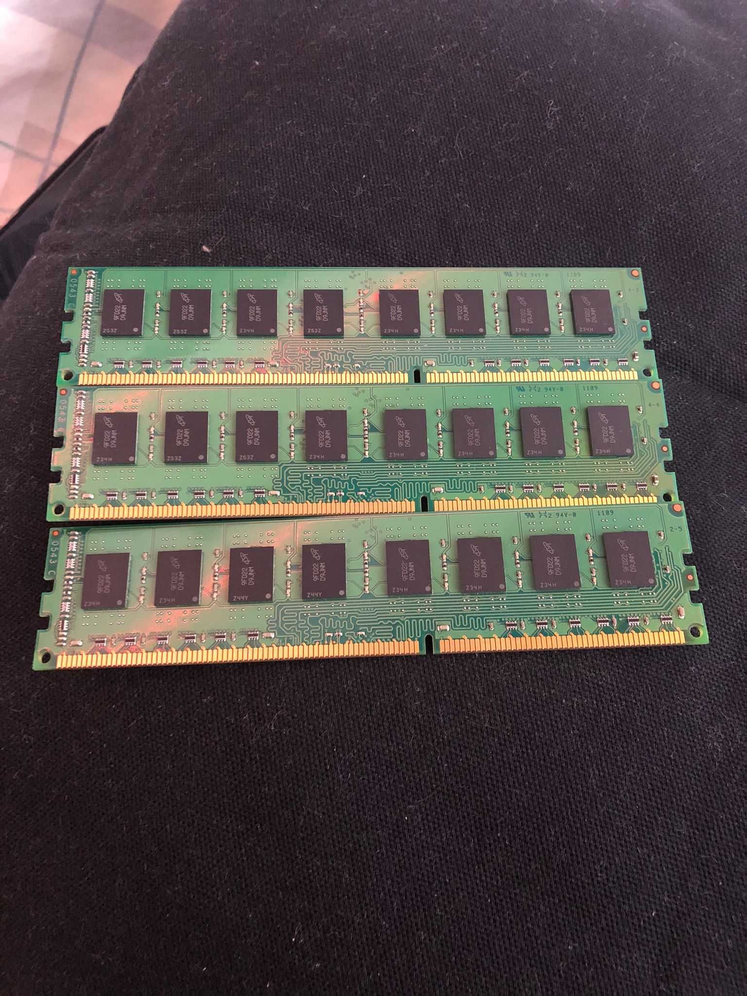 Kit RAM GoldenRAM DDR3 1066MHz 3x2GB (2Rx8)