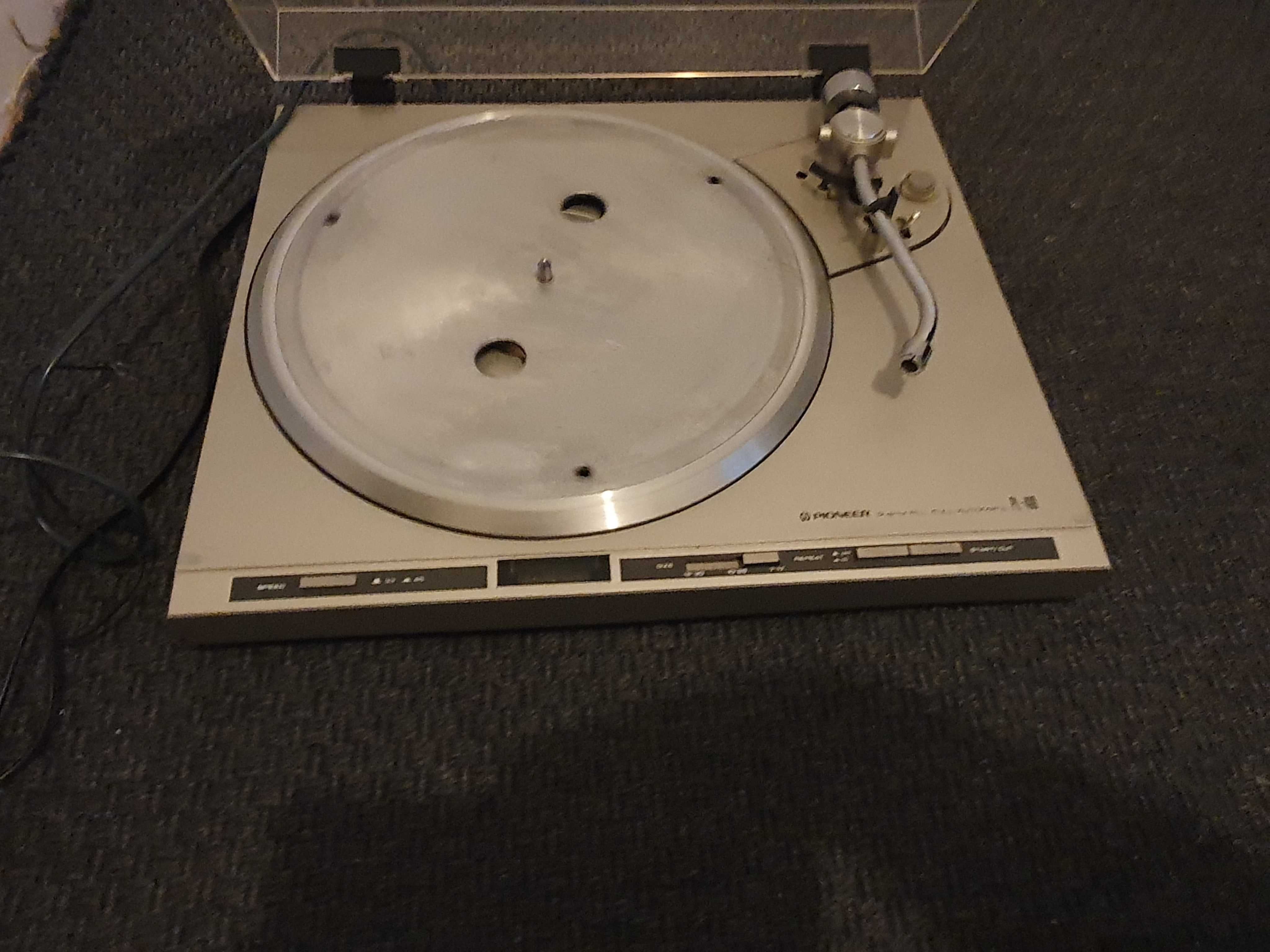 Japonski Vintage Gramofon Pioneer PL-400 Sprawny brak igly i wkladki