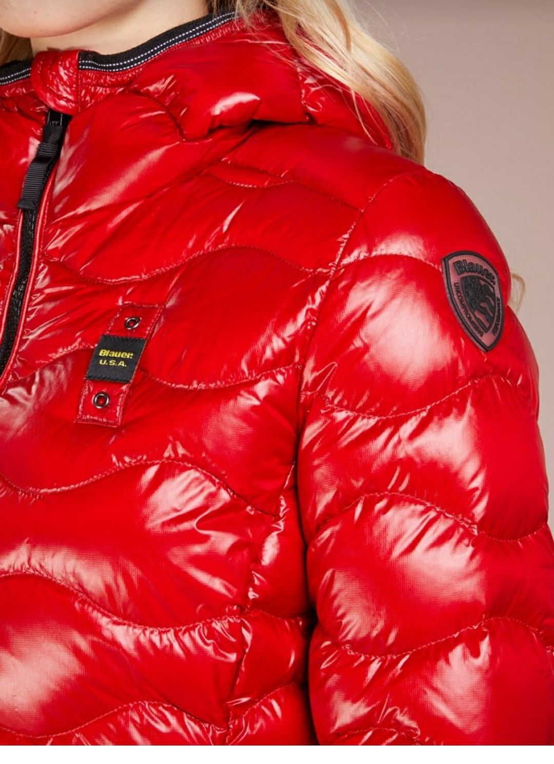 BLAUER USA Oryginalna Kurtka 100% Puch S M bardzo lekka,super na narty