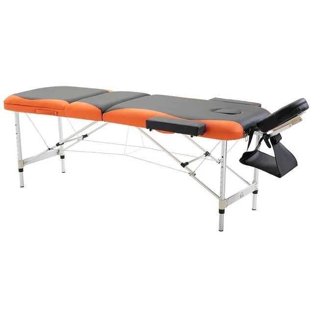 Marquesa de Massagem Dobrável e Portátil 180x60x62-82 cm