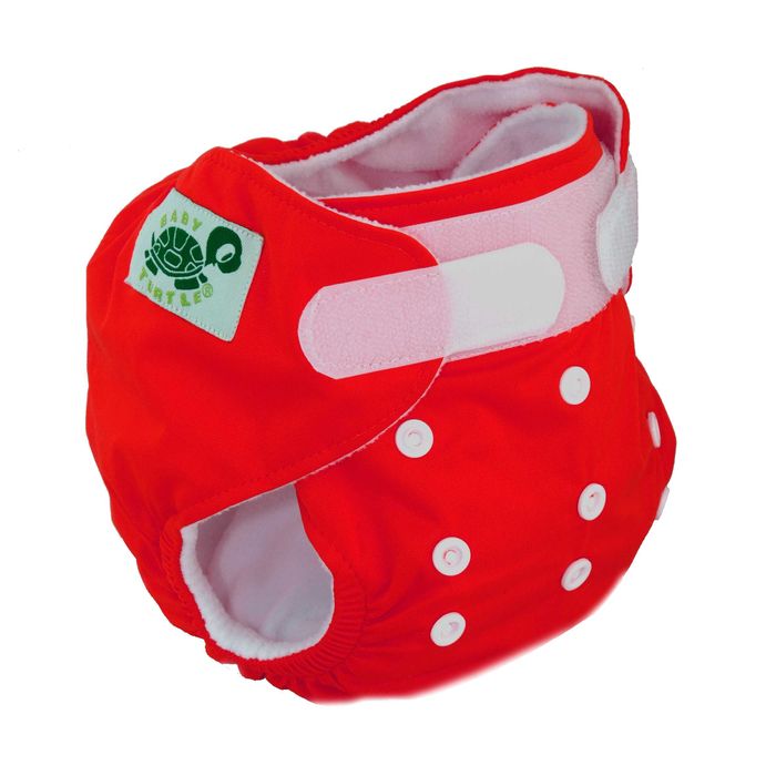 Fralda reutilizável com velcro - NOVAS - Várias cores