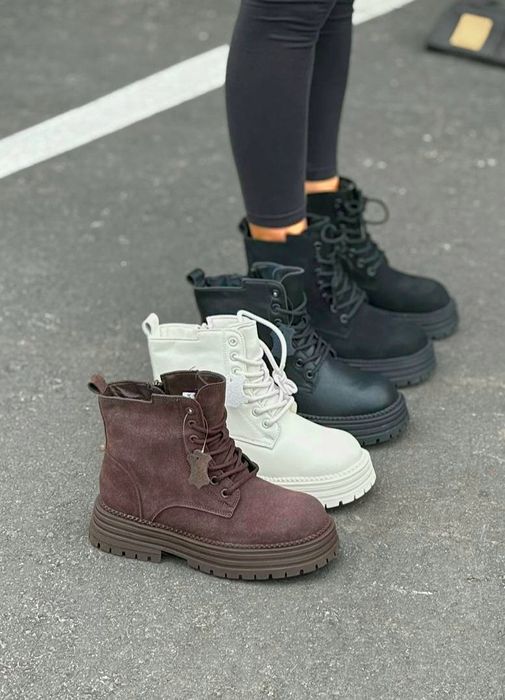 Женские Зимние Ботинки на меху, ботинки зимние, жіночі черевики