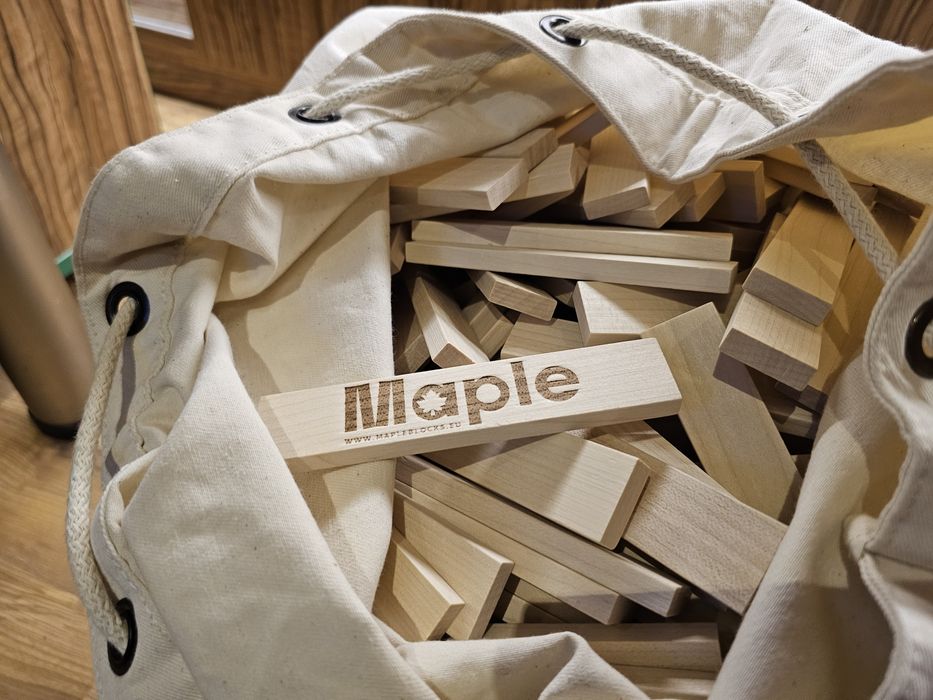 KlocKlocki maple duże (800 sztuk) i małe (250 sztuk)