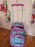 Totto - Mochila escolar com rodas Resma Multicolor Corações