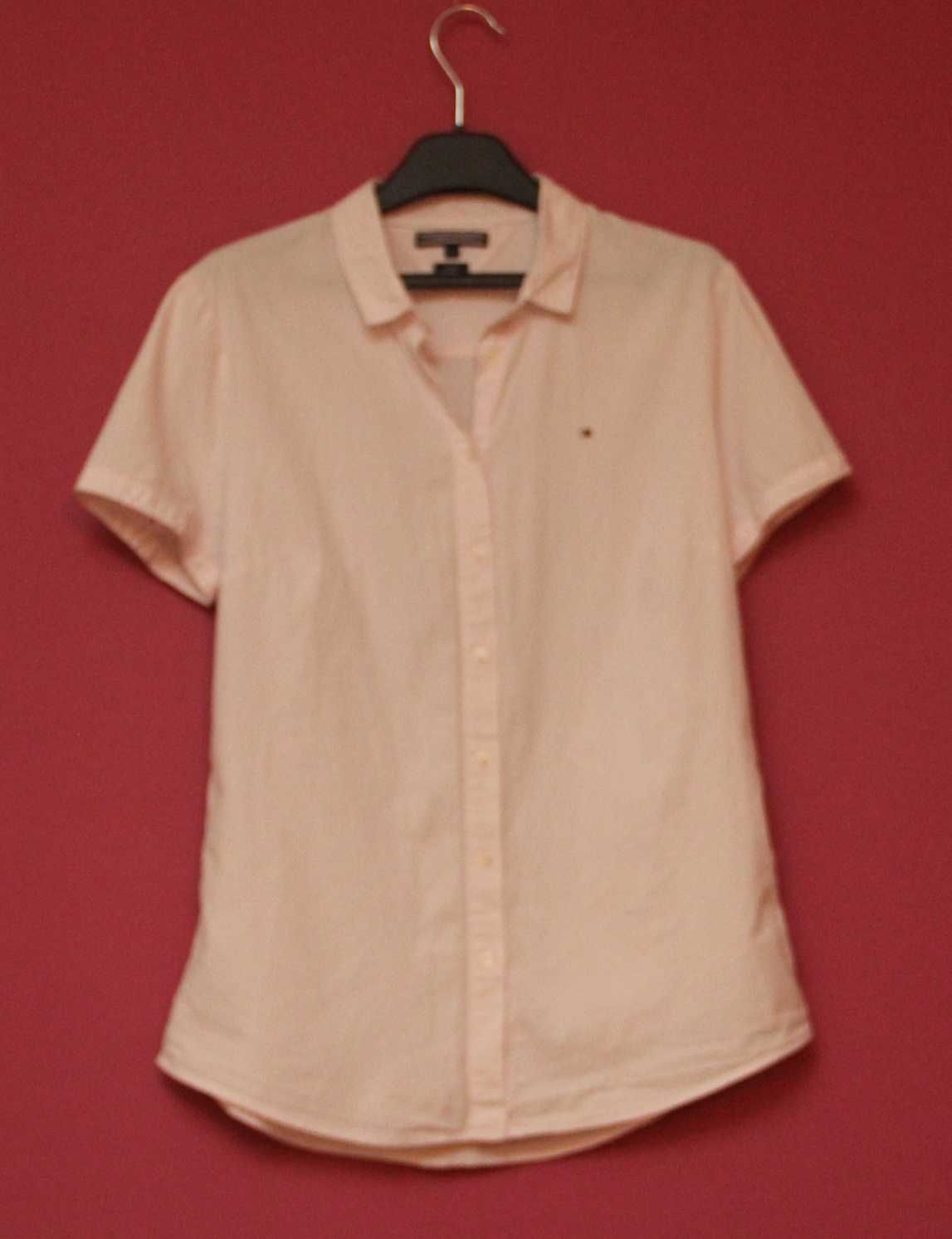 Tommy Hilfiger рр 8 M-L рубашка женская из хлопка и эластина