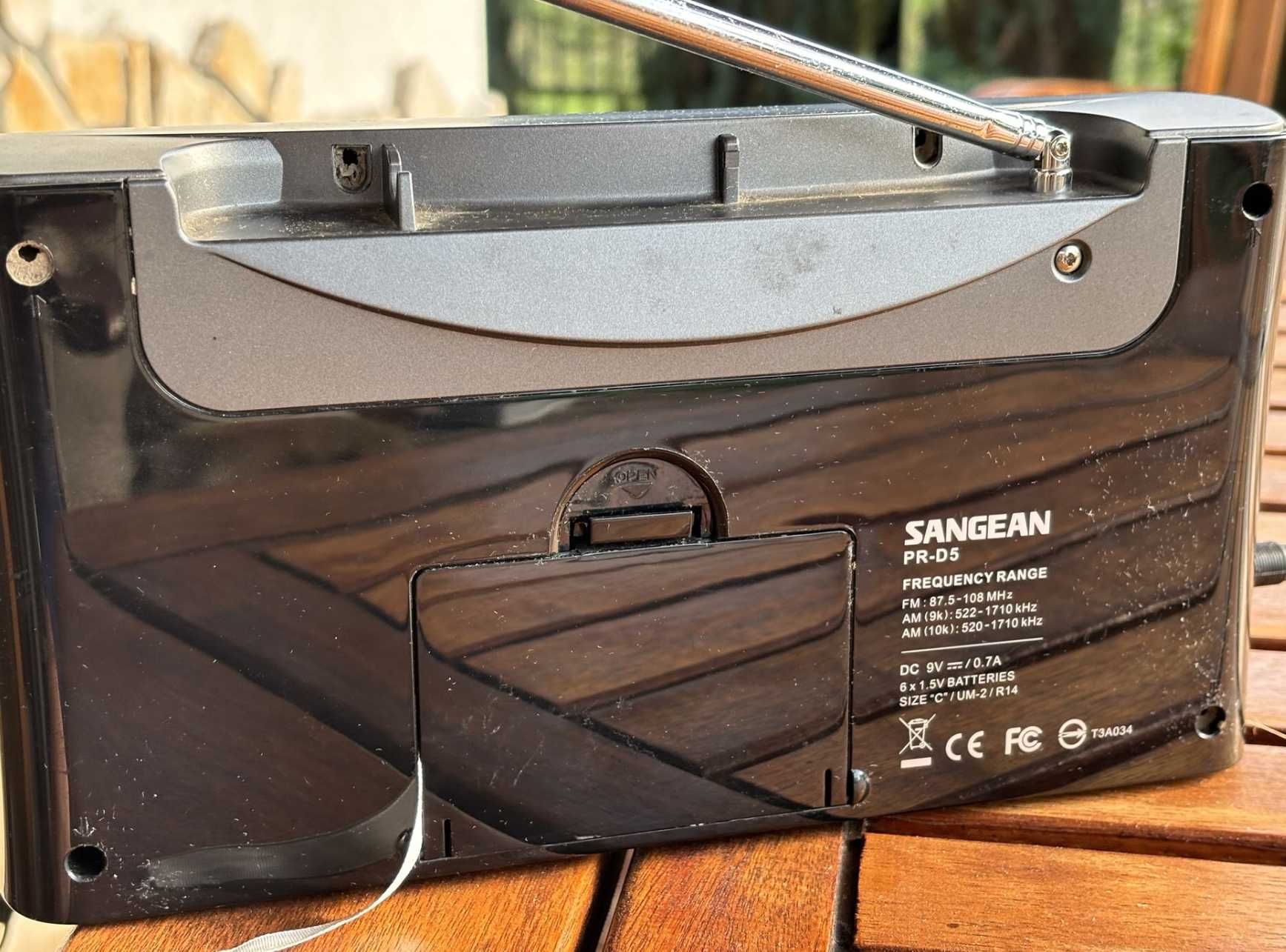 Radio AM FM Sangean PR-D5 RDS Budzik Zegar