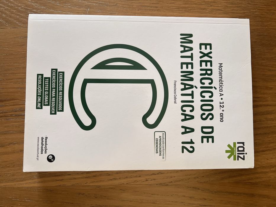 Livro de exercícios de matemática A 12