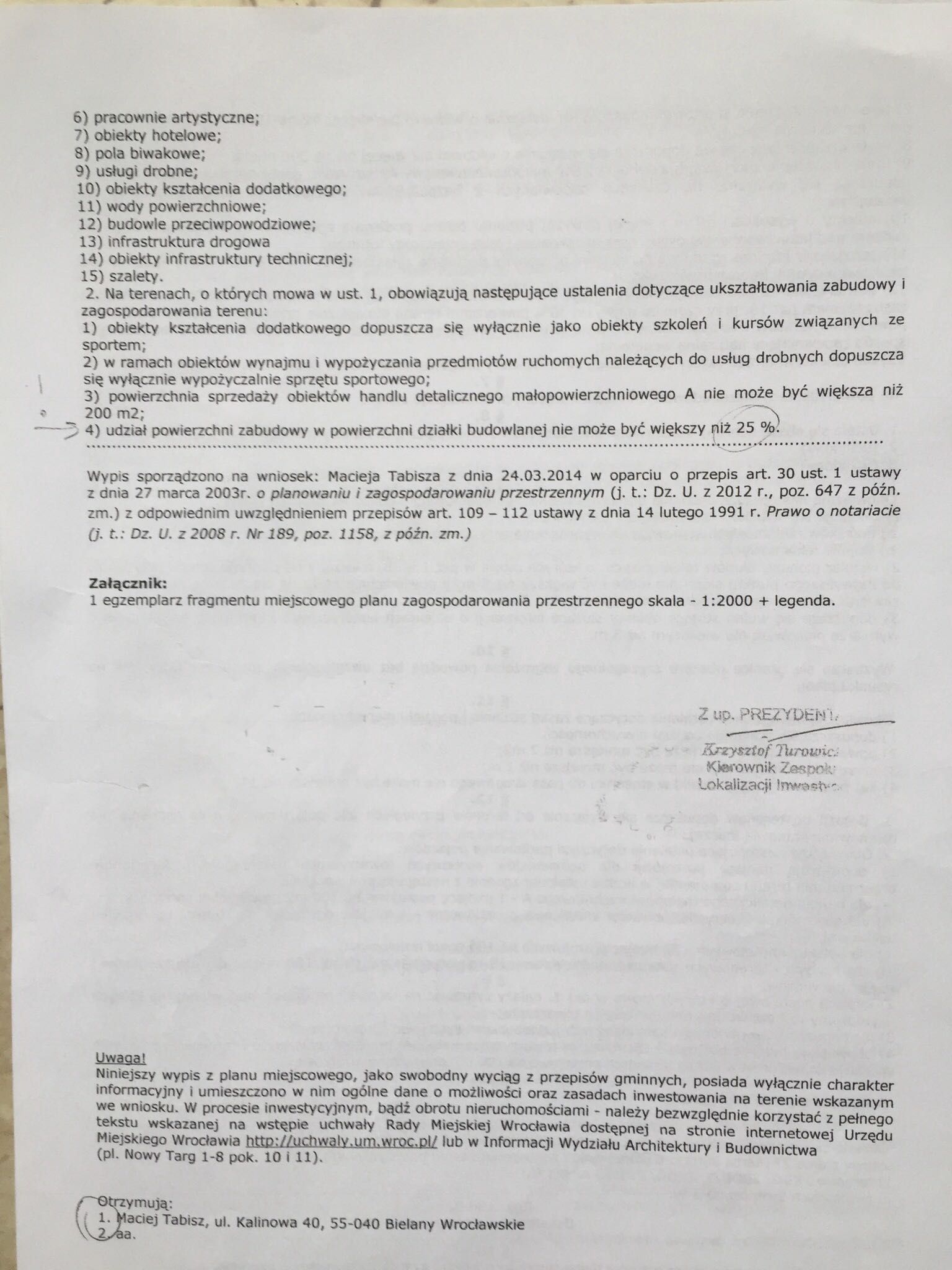 Wrocław Kowale ul. Lechitów działkę sprzedam do negocjacji