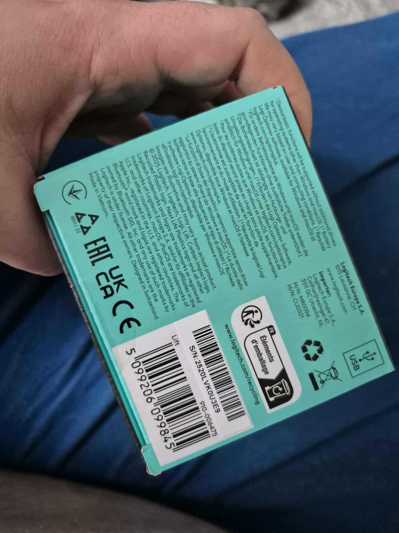 Mysz Logitech Lift Vertical praworęczna biała