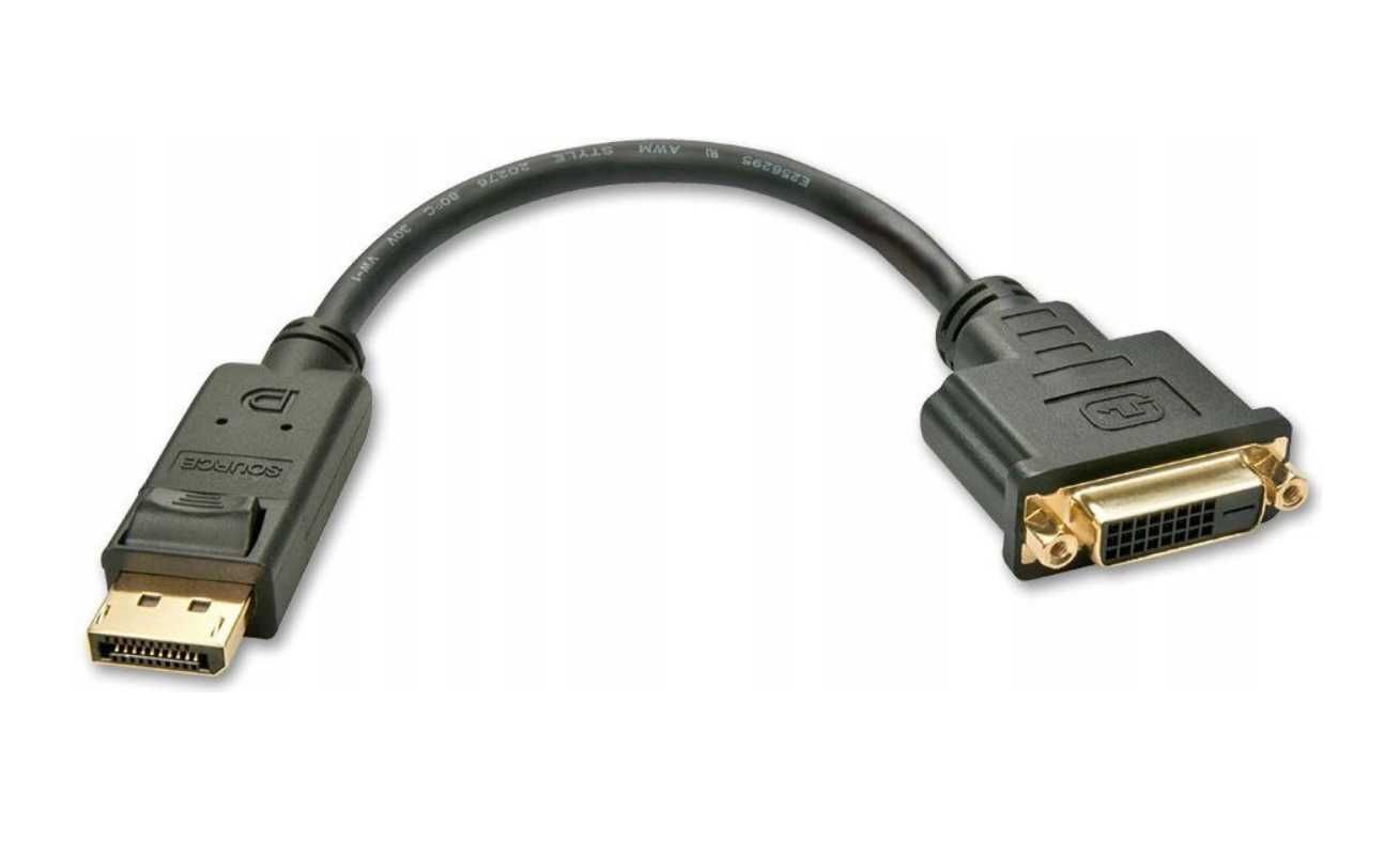 Adapter AV Lindy DisplayPort-DVI-D czarny (41004)