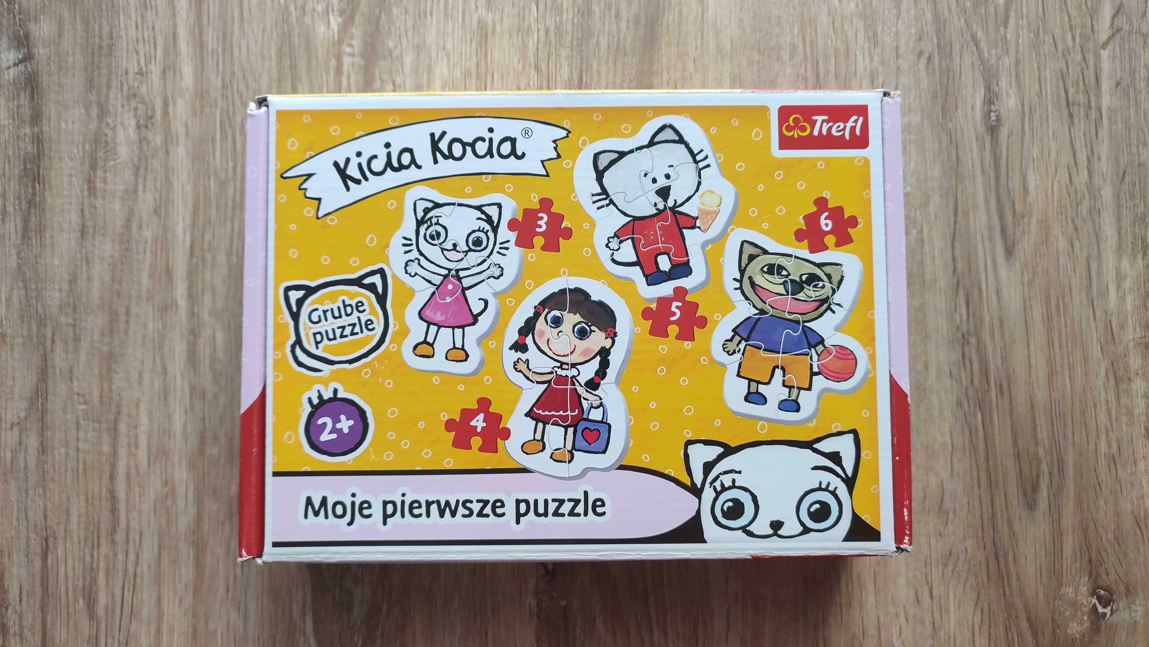 Trefl Wesoła Kicia Kocia Puzzle 3, 4, 5, 6 elementów