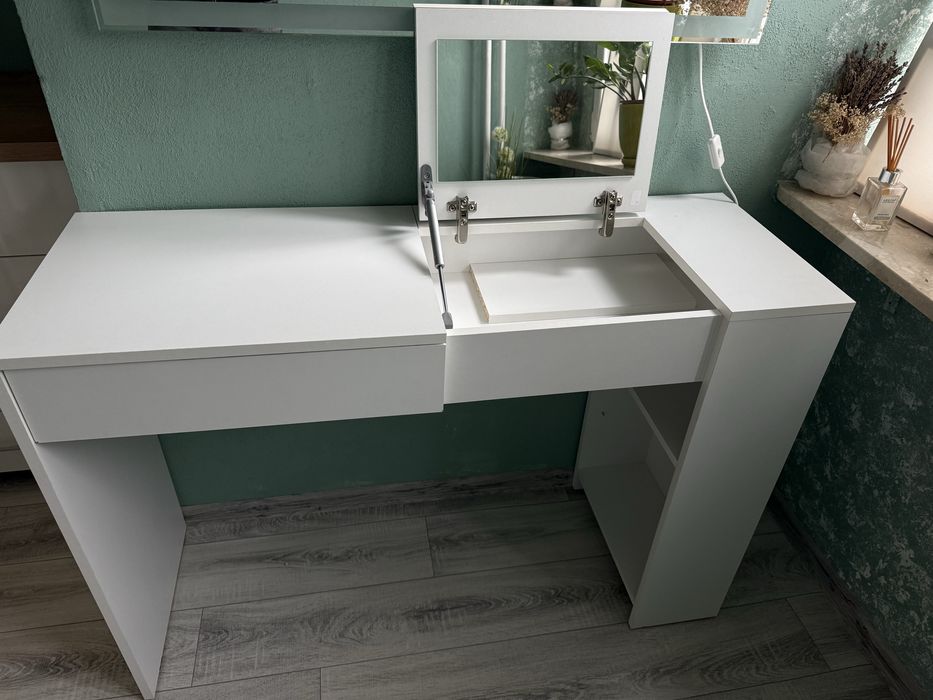 Toaletka z lustrem OPERA MAXI – biała