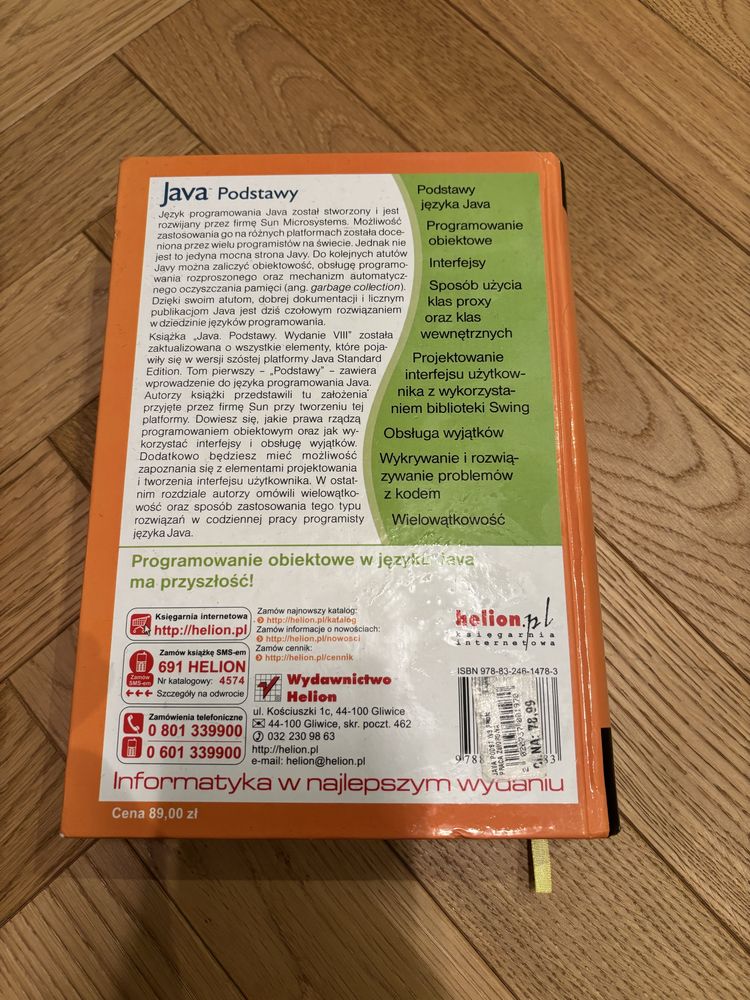 Książka Java Podstawy wydanie VIII Horstmann Cornell