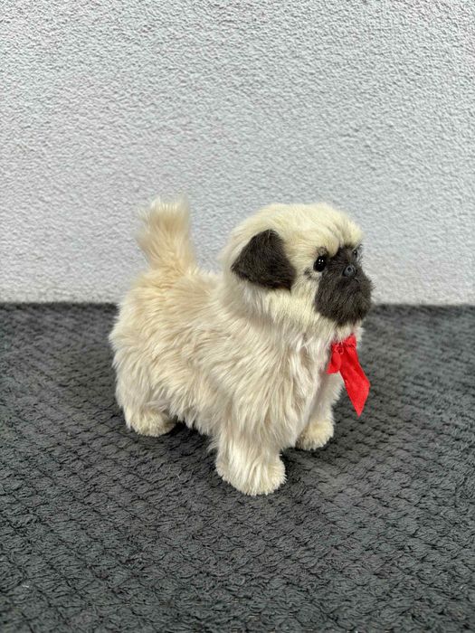 Interaktywny piesek mops szczekający chodzący piesek