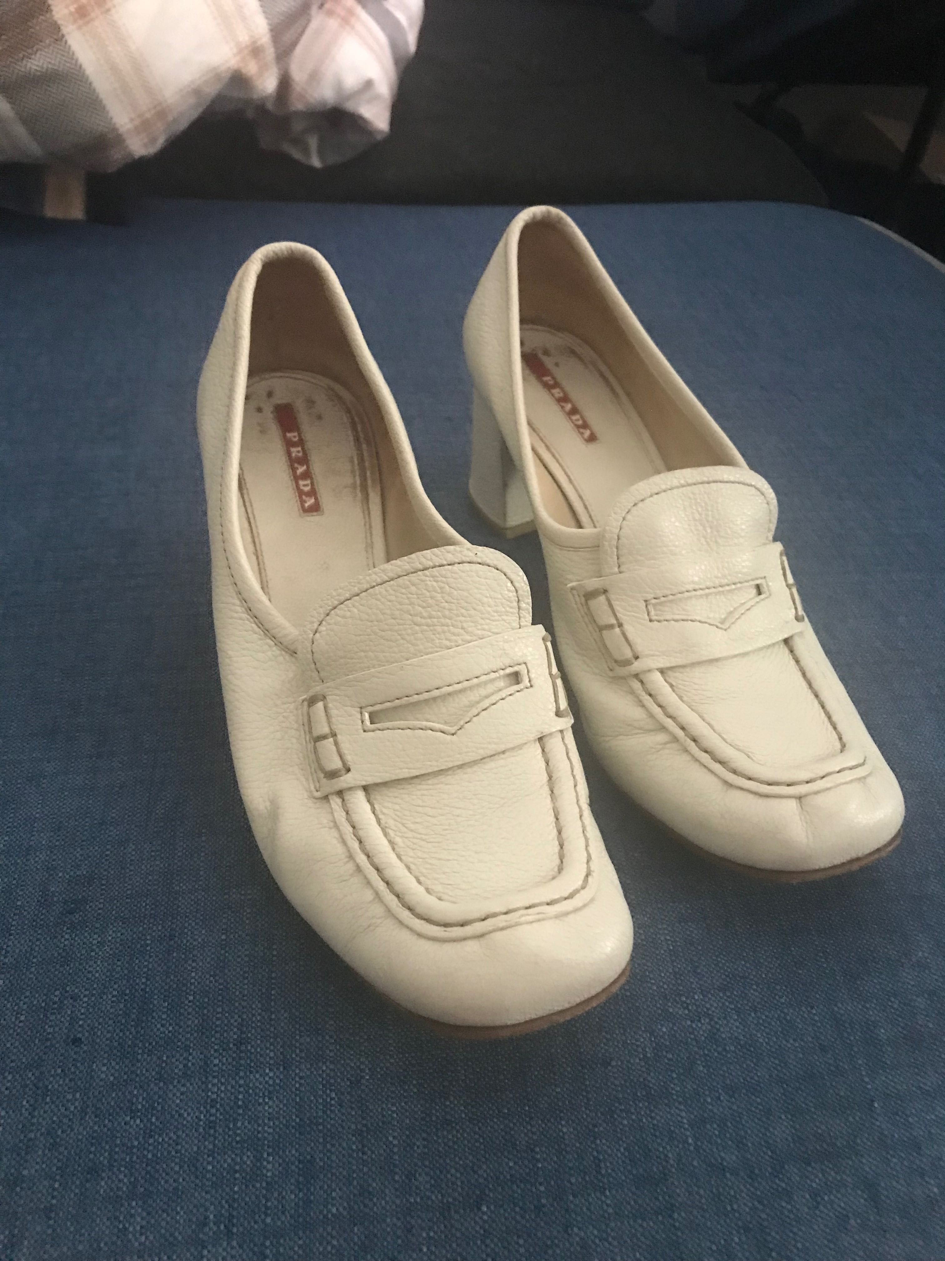Prada Mokasyny Na Obcasie 39