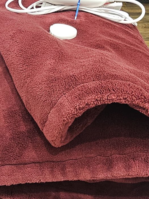 Koc elektryczny 180 x 130 bordowy