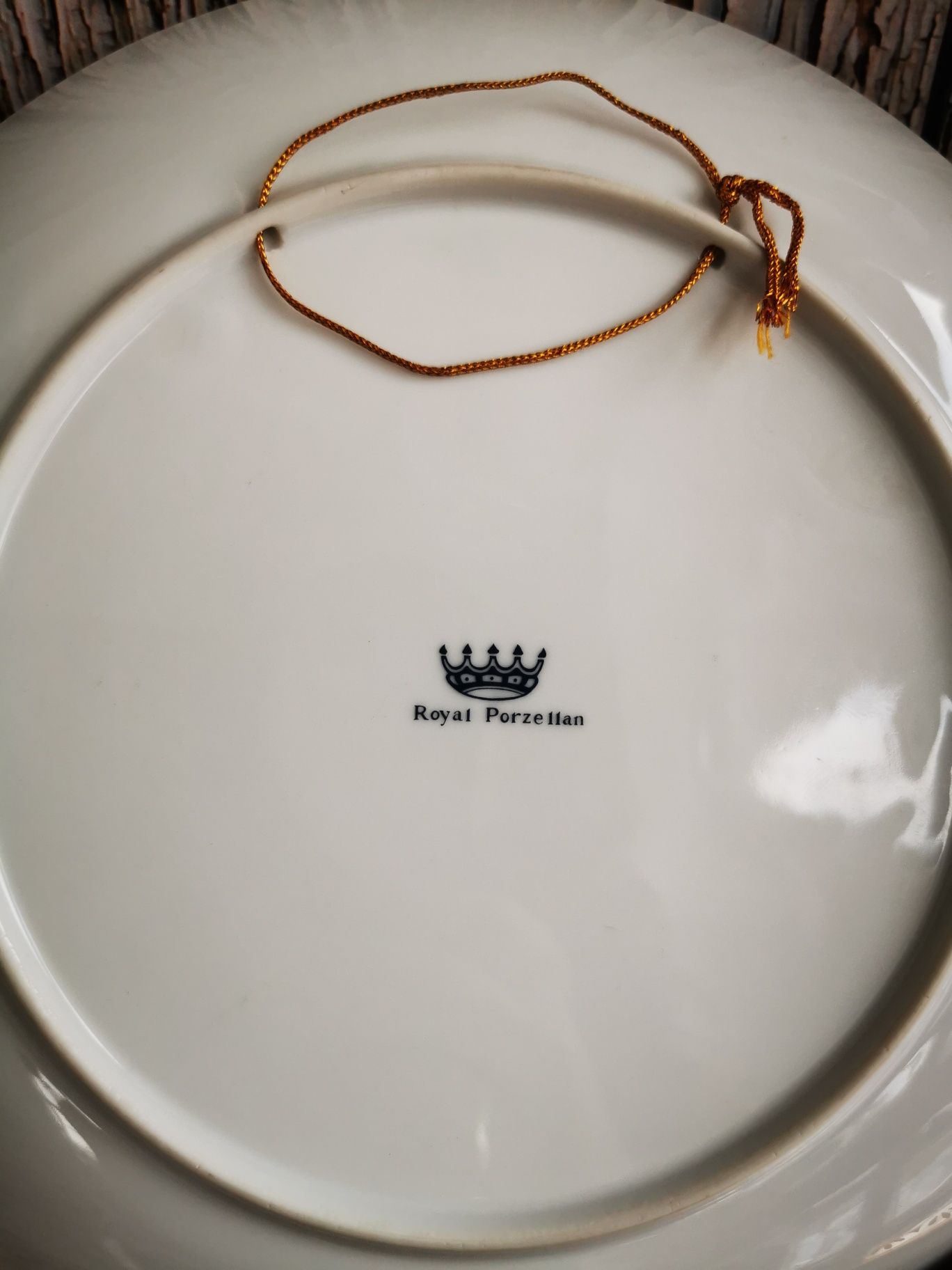 UNIKAT porcelanowy talerz Royal Porzellan - ZŁOTO + WYJĄTKOWE KOLORY !