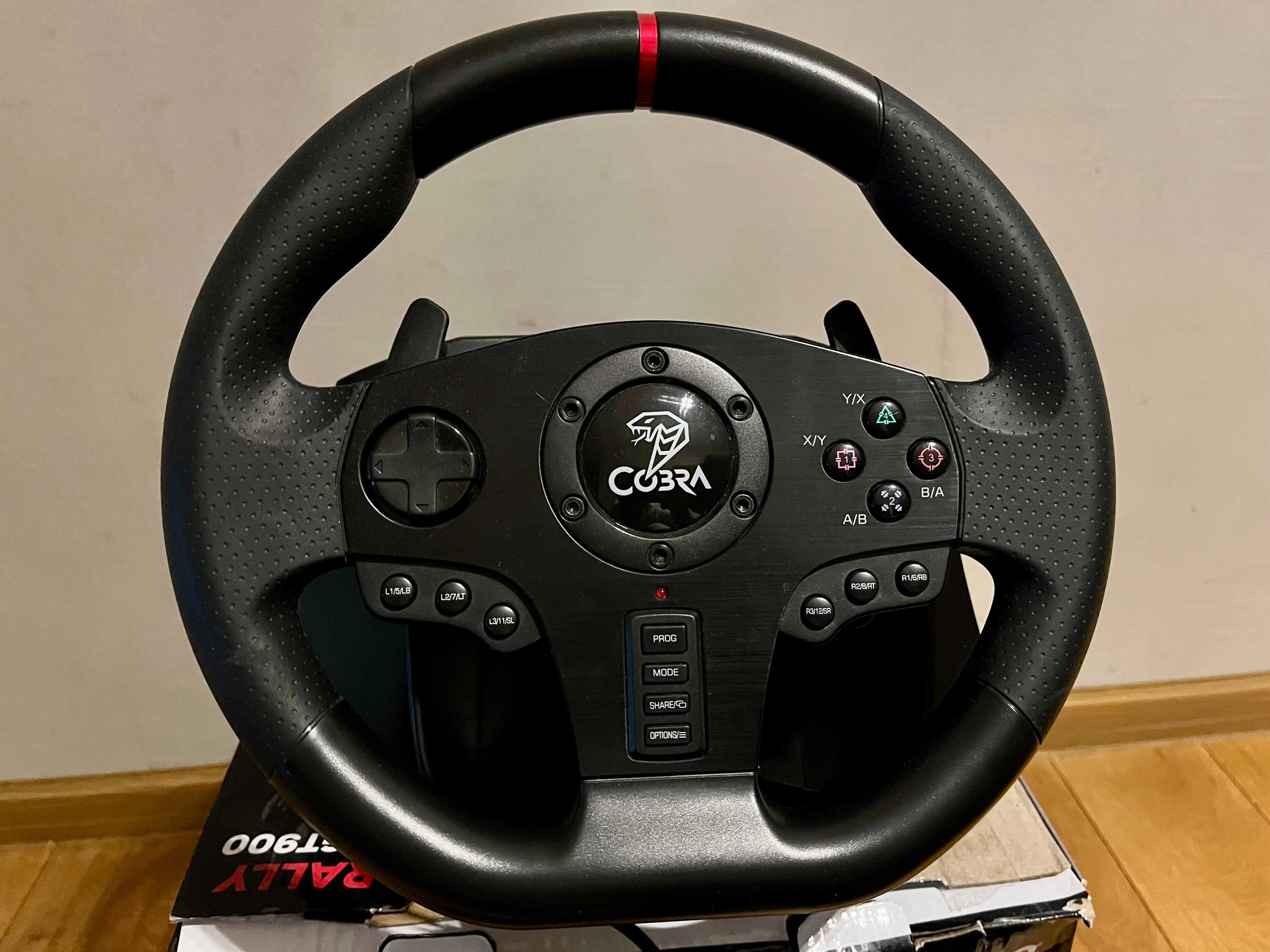 Kierownica Cobra Rally GT900 do konsol PS3/PS4/XBox360/One/Switch/PC