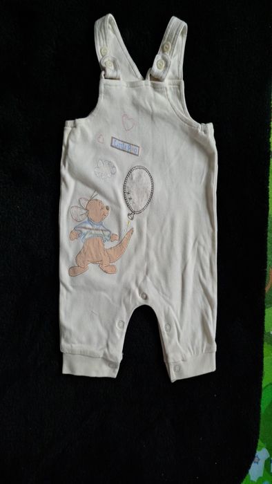 Spodnie, spodenki, ogrodniczki, 62, beżowe