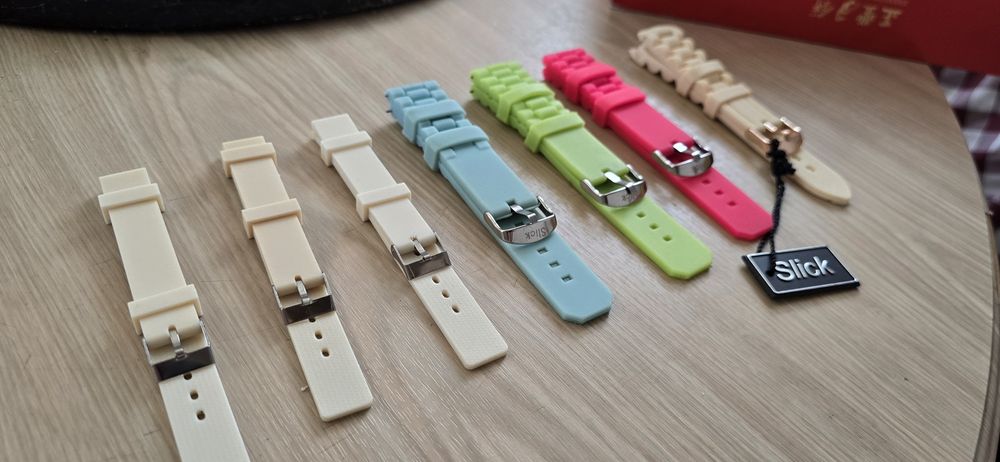 Braçaletes caucho Slick 20mm e 14mm