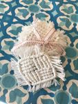 Base de copos em macramé
