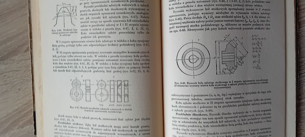 Książka, rysunek techniczny z 1966 r.