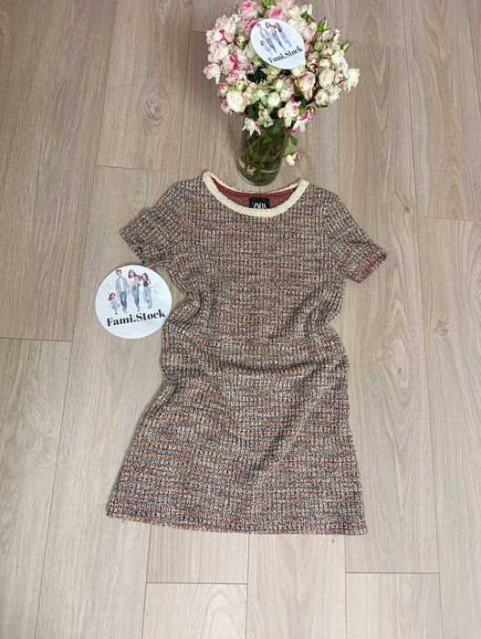Твідова сукня ZARA.