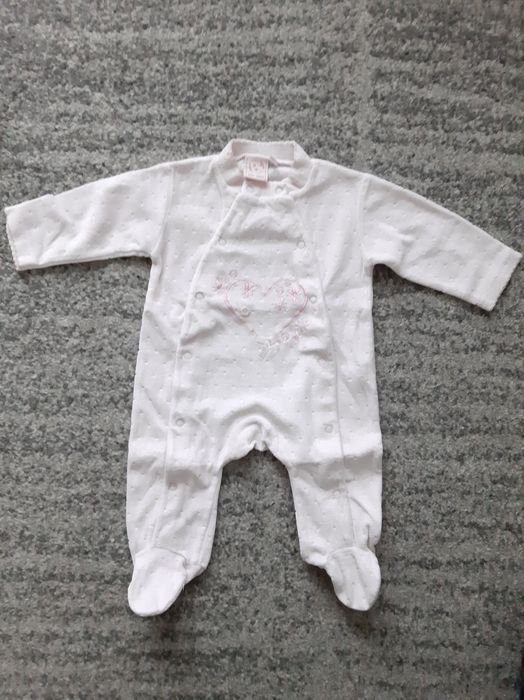 Zip Zap body niemowlęce rozmiar 56 różowe 0 3 miesiące frotte ciepłe