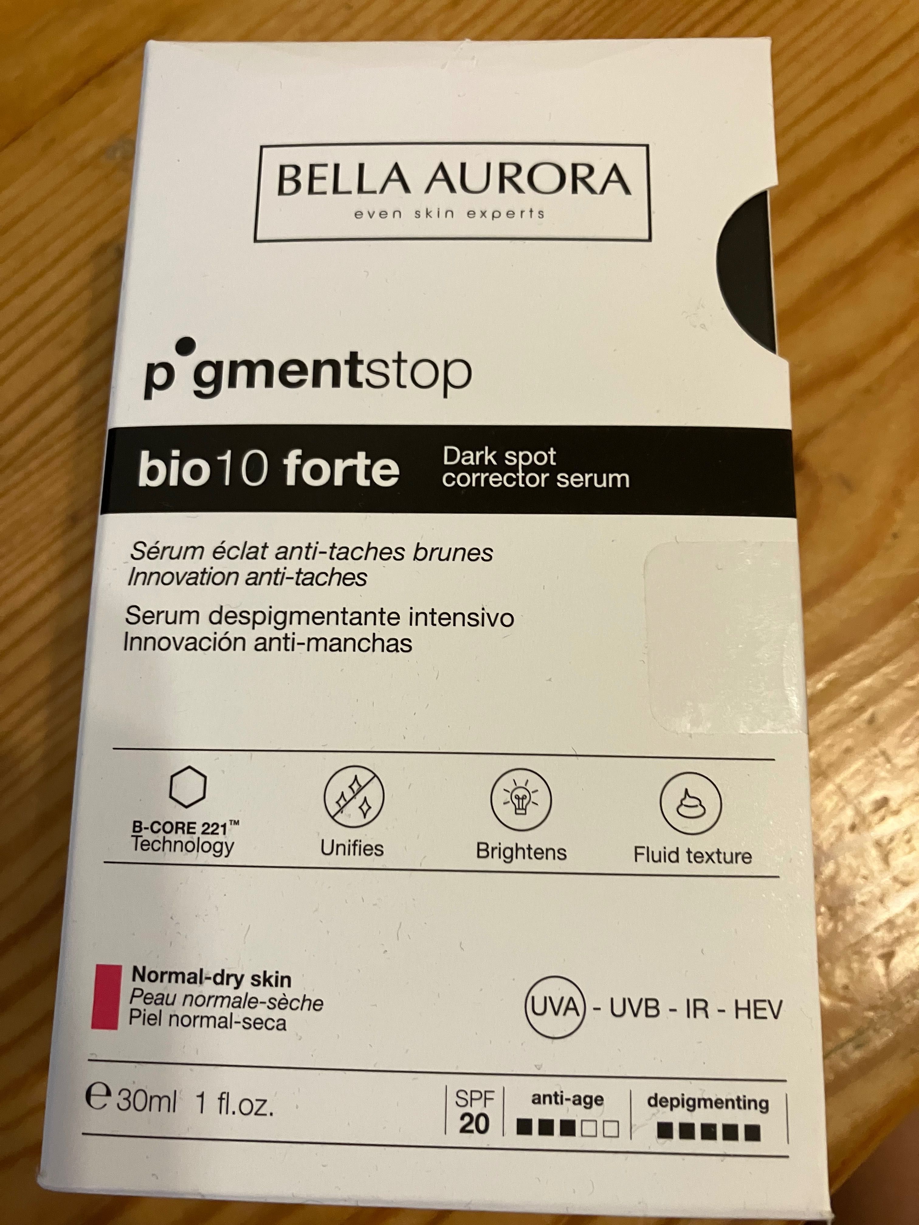 Bella aurora pigment stop bio10