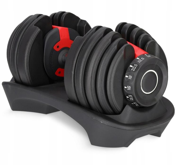 Регульовані тренажерні гантелі 24кг 4FIZJO •Гантелі регульовані