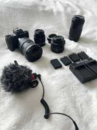 Canon M50 + 4 Obiektywy + Viltrox EF-M2 Speedbooster