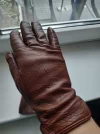 Перчатки кожаные зимние