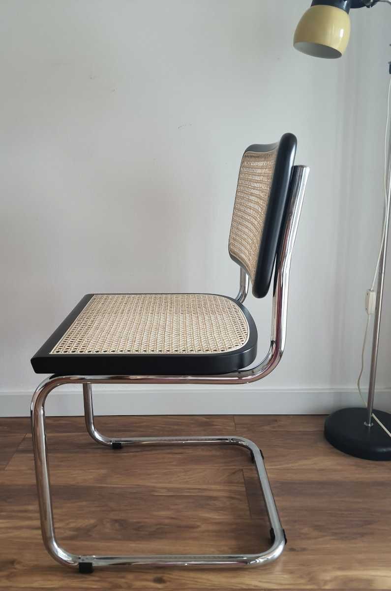 Krzesło, Cesca, Breuer, Bauhaus Rattan, komplet.