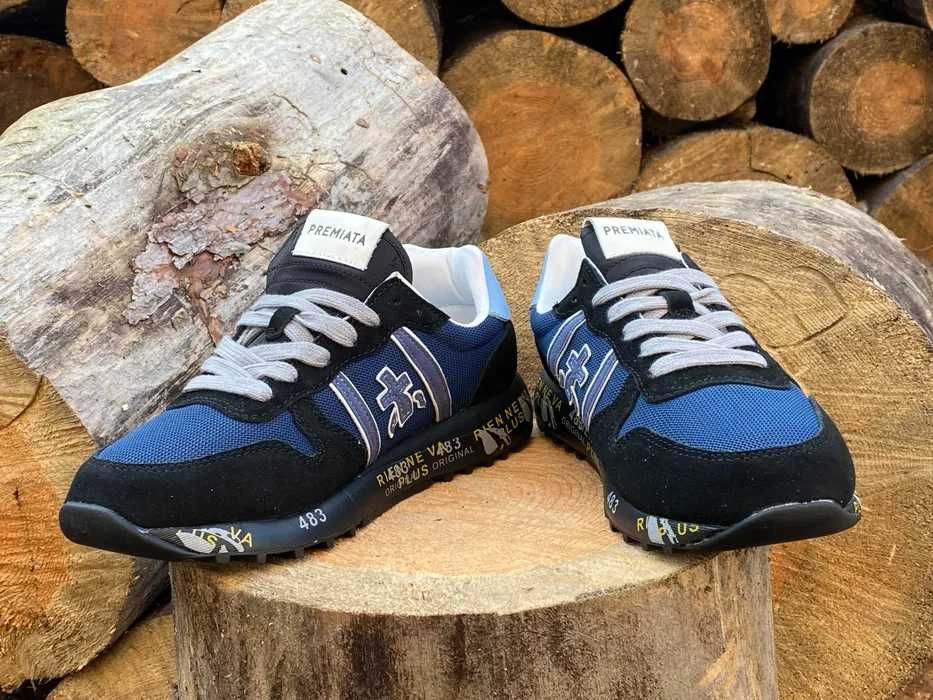 Кроссовки Premiata Премиата Blue/Black 40-45