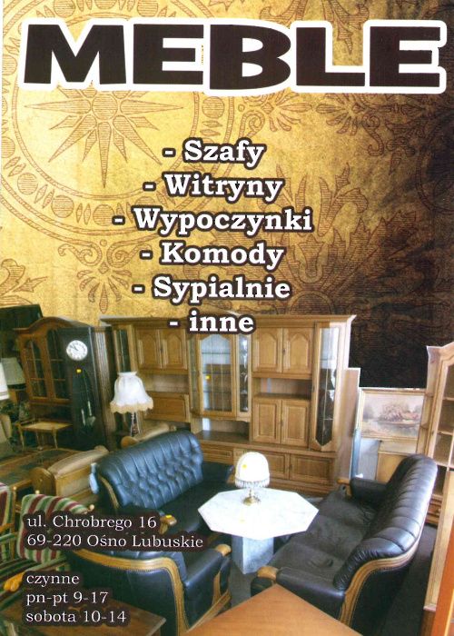 MEBLE szafy komody stoły wypoczynki i inne